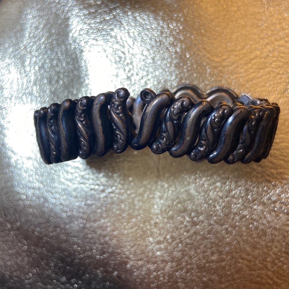 Vtg American Queen Pitman Keeler Sweetheart Expansion Bracelet Sterling Base View 4